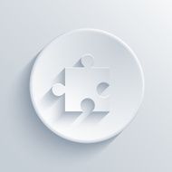 Vector modern puzzle icons background N2