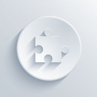Vector modern puzzle icons background N3