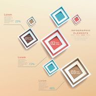 modern vector abstract rhombus collage infographics