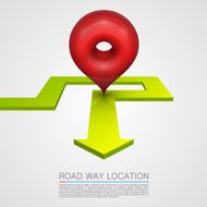 Direction of the arrow navigation path