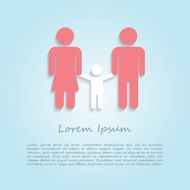 Family infographic design template N2