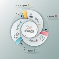 Modern infographics options banner N476