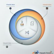 Modern infographics options banner N477