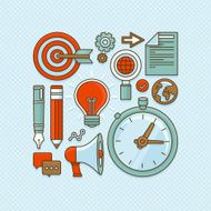 Vector creative buisness and start up icons