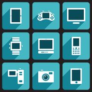 Digital Device Icons Set