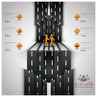 Road And Street Traffic Sign Business Infographic N19