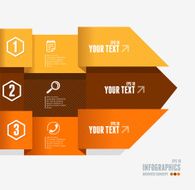 Vector text boxes infographics options banner N6