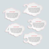 Abstract infographics number options