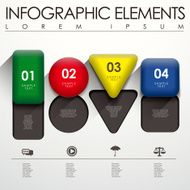 3d geometry infographic elements