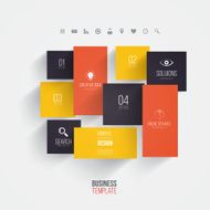 Interface Template-Modern Concept For Internet Web Flat design Vector