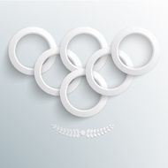 Sport background paper rings