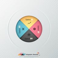 Modern infographics options banner N481