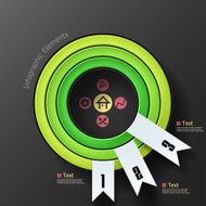 Modern infographics options banner N482