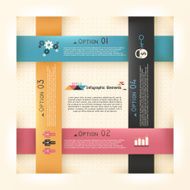 Modern infographics options banner N483