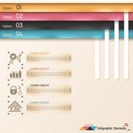 Modern infographics options banner N484