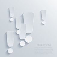 Vector modern exclamation mark background Eps 10