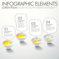 abstract option infographics