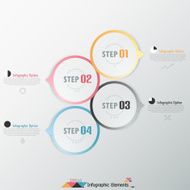 Modern infographics options banner N487