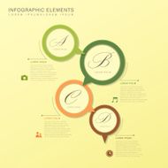 abstract flow chart infographics N23