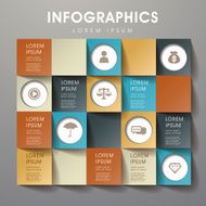 abstract origami infographics N4