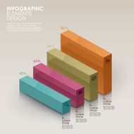 abstract bar chart infographics N14