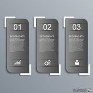 Abstract 3D paper Infographic N56