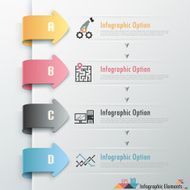 Modern infographics options banner N490