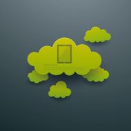 Cloud computing abstract background concept N2
