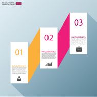 Flat infographics with a long shadow N12