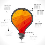 creative bulb info-graphics N2
