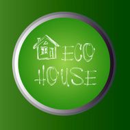 vector icon eco house