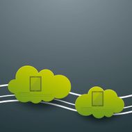 Cloud computing social abstract background concept N3