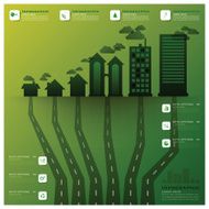 Pollution Tree And Root Infographic Design Template N3