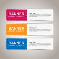 Modern colorful banners