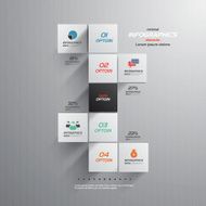 Minimal infographics- cube design