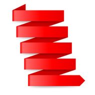 Red paper arrow
