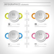 Business infographics elements Modern design template Abstract web layout N3
