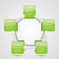 Modern vector info graphic for business project N178