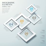 abstract frame option infographics