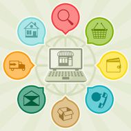 Internet shopping concept illustration N3