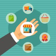 Internet shopping concept illustration N4