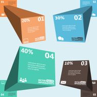 Modern 3d infographics for web banners mobile applications la N2