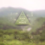 Vector web and mobile interface template Corporate website desi N2