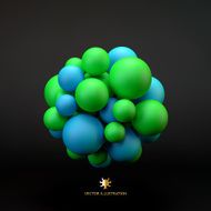 3D concept illustration Vector template N4