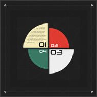 Modern infographics options banner template