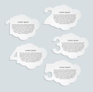 Abstract paper infographic N58