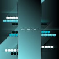 Square dark blue abstract background with mosaic elements