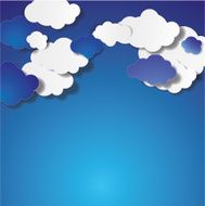 Abstract Clouds Background Vector