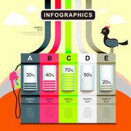 abstract petrol station chart infographics