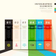 abstract bar infographics